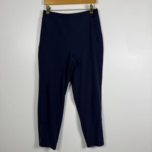 Athleta Dark Blue High Rise Zip Ankle Lightweight Jogger Pants Women’s Size 10